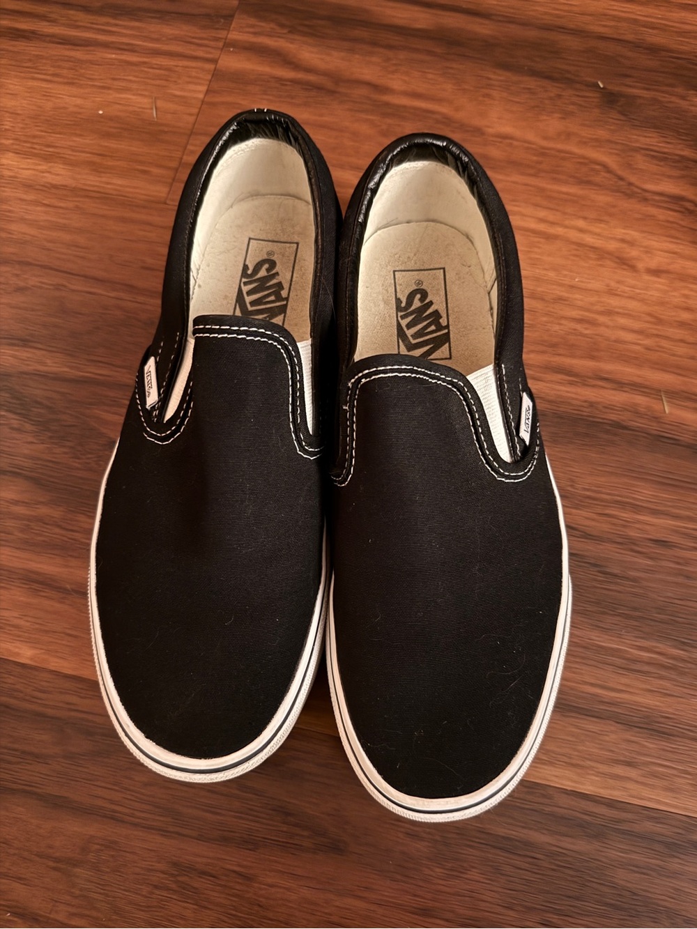 Vans Black Slip-On Platform Sneakers